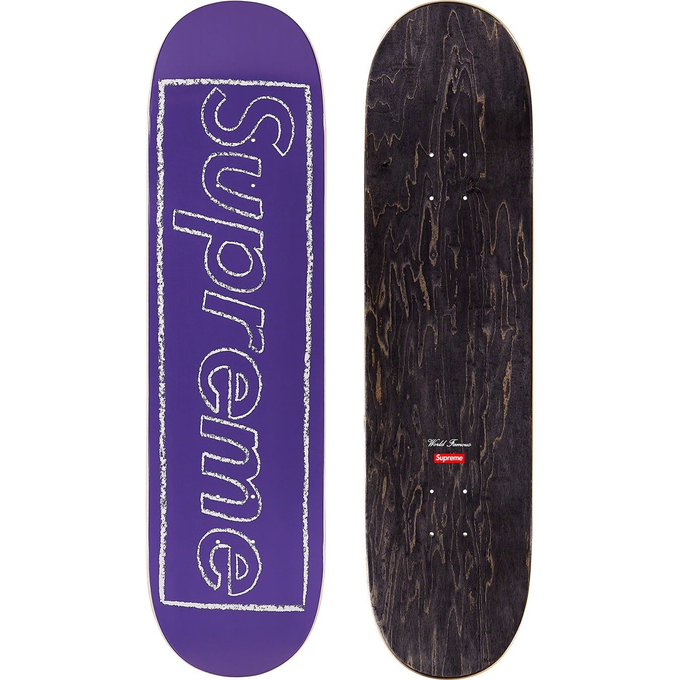 KAWS Chalk Logo Skateboard view 6